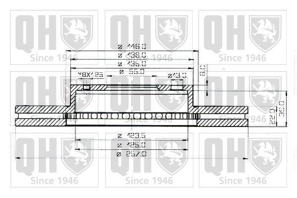 QUINTON HAZELL Тормозной диск BDC4294